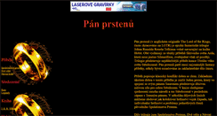 Desktop Screenshot of lordoftherings.mysteria.cz