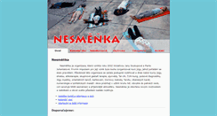 Desktop Screenshot of nesmenka.mysteria.cz