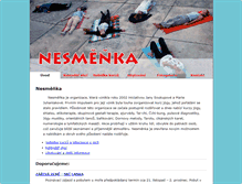 Tablet Screenshot of nesmenka.mysteria.cz
