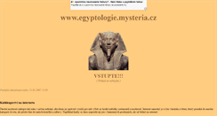 Desktop Screenshot of egyptologie.mysteria.cz