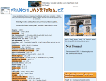 Tablet Screenshot of francie.mysteria.cz