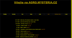 Desktop Screenshot of agro.mysteria.cz