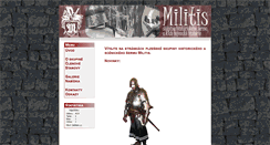 Desktop Screenshot of militis.mysteria.cz